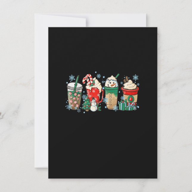 Invitación Navidades Café Para Mujeres Dulces Invierno Acoged (Anverso)