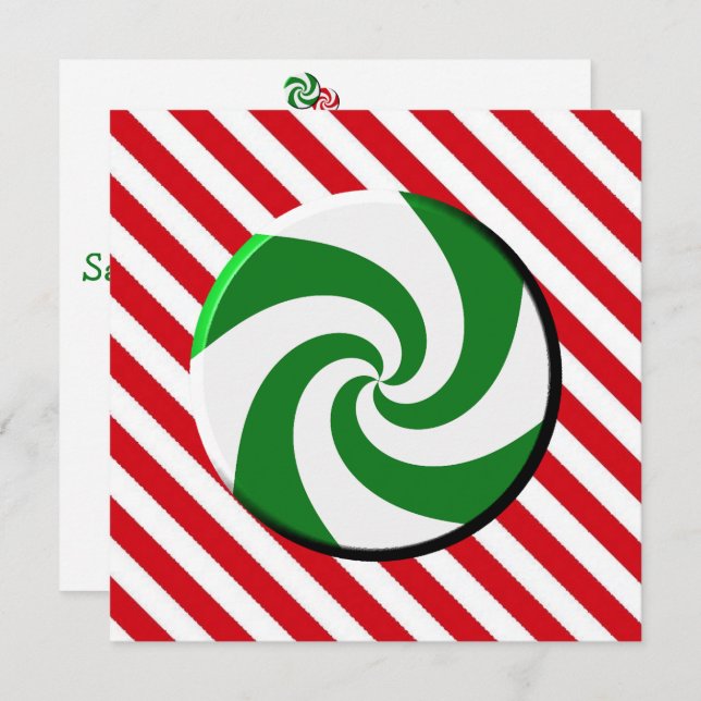 Invitación - Navidades Candy l (Anverso / Reverso)