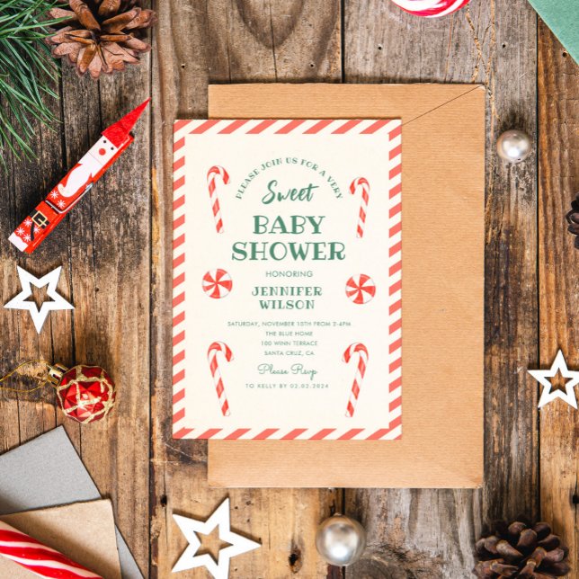 Invitación Navidades Candy Sweet Baby Baby Shower (Subido por el creador)