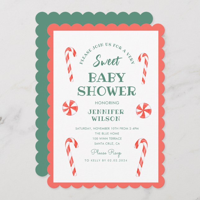 Invitación Navidades Candy Sweet Baby Baby Shower (Subido por el creador)