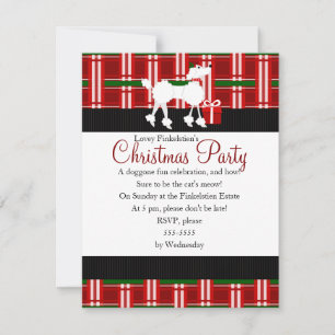 Invitación ¡navidades, caniche y rebanada!