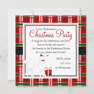 Invitación ¡navidades, caniche y rebanada!