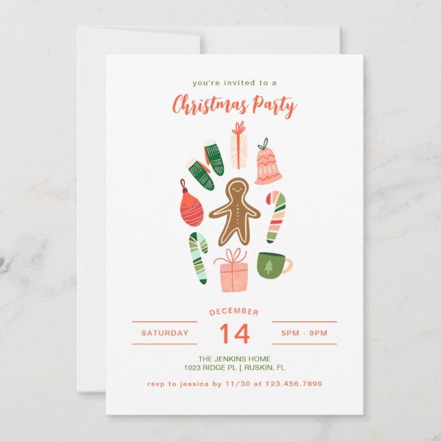 Invitación Navidades caprichosos (Anverso)