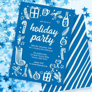 Invitación Navidades caprichosos Personalizado de fiesta navi