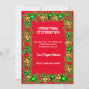 Invitación Navidades Celebración juntarse