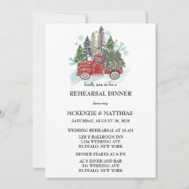 Invitación Navidades Cena de vintage Truck