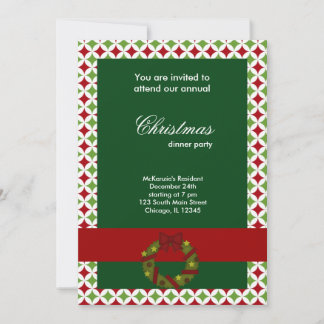 Invitación Navidades Cenar diamantes