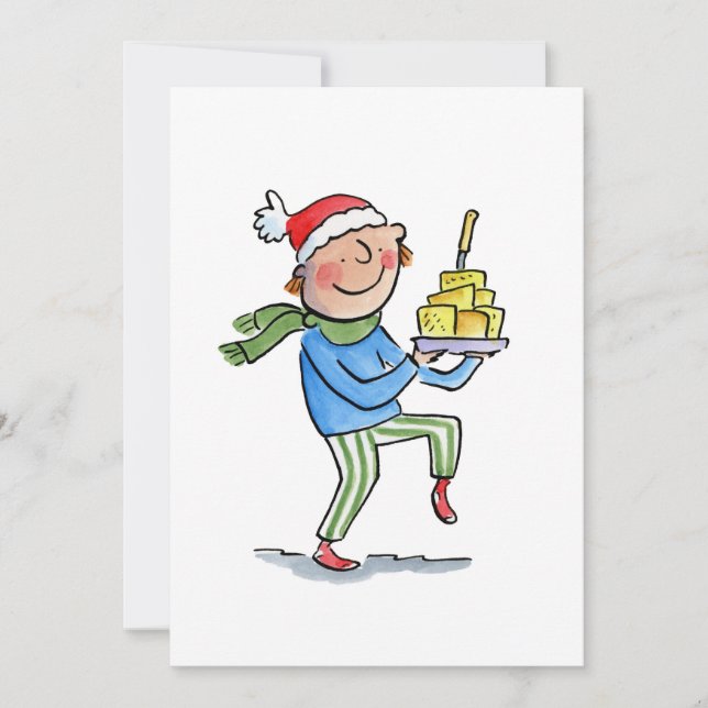Invitación Navidades Cheeseboard (Anverso)