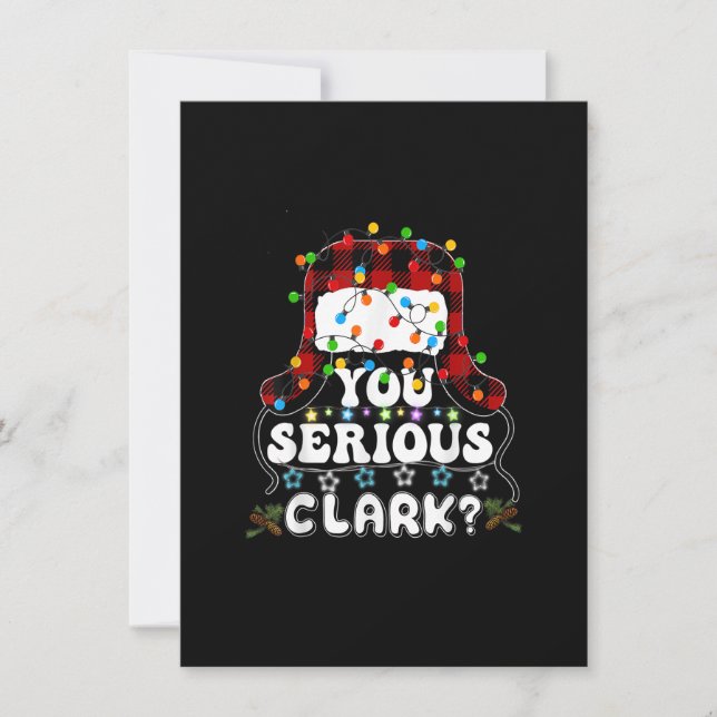 Invitación Navidades Clark de U Serious Vacantes Navidades Fe (Anverso)