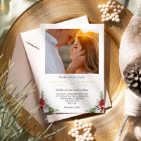 Navidades clásicos Boda de fotografías mínimo form