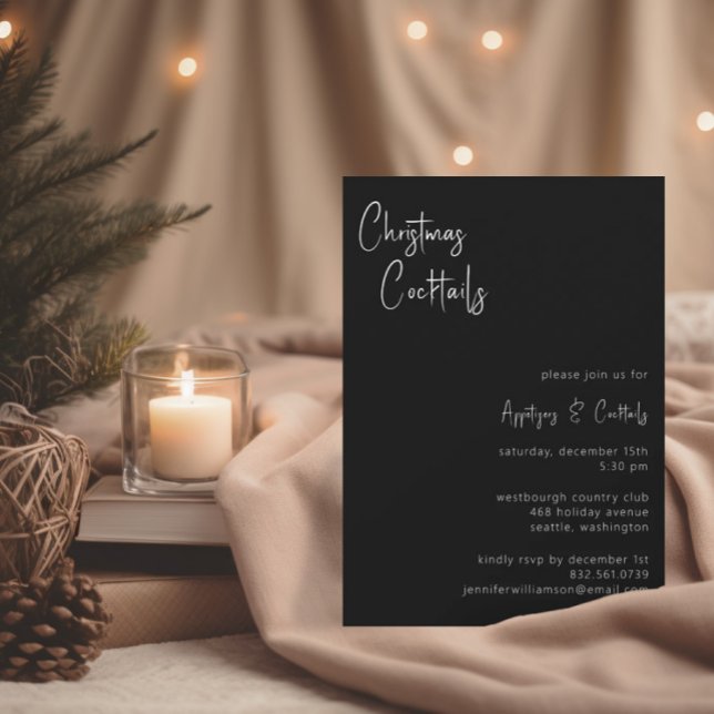 Invitación Navidades clásicos de la fiesta de vacaciones de c (Subido por el creador)