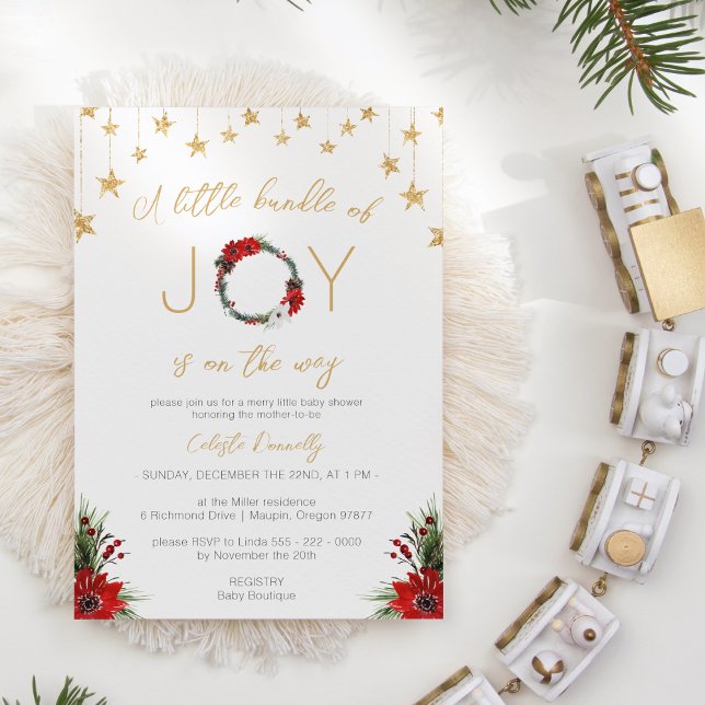 Invitación Navidades Clásicos Paquete Blanco De Joy Baby Show (Subido por el creador)