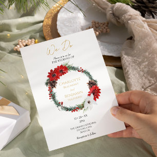 Invitación Navidades clásicos simples y modernos hacemos Boda