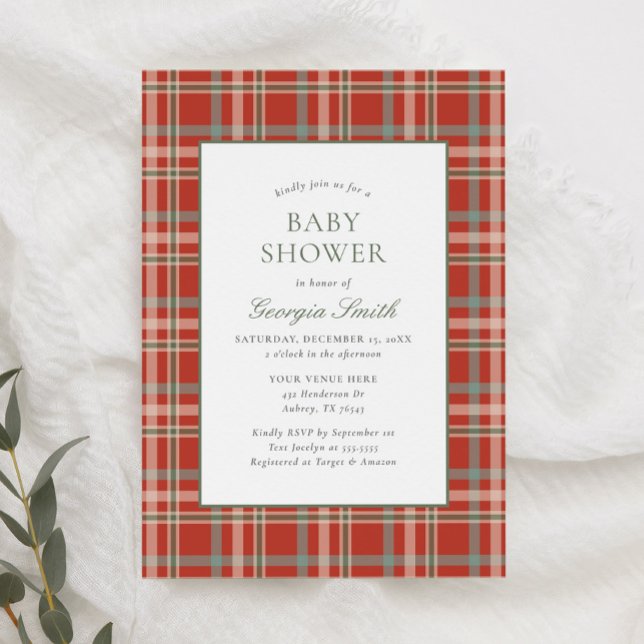 Invitación Navidades colocados en Baby Shower de vacaciones (Subido por el creador)
