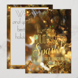 Invitación Navidades con guión moderno
