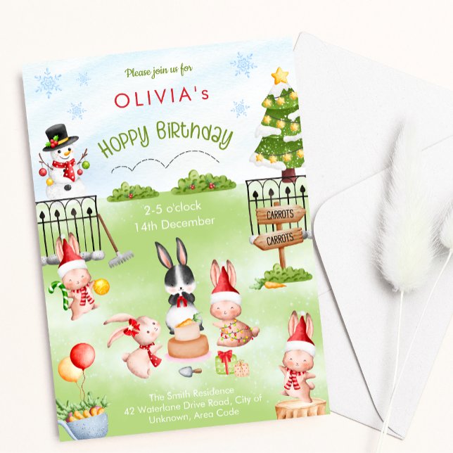 Invitación Navidades Conejo Conejo Conejo Conejo Nocturno de  (Subido por el creador)