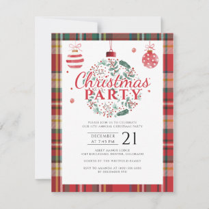 Invitación Navidades contratados Fiesta de oficina de vacacio