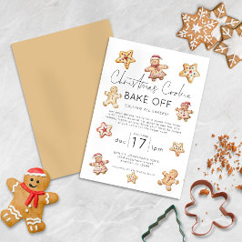 Invitación Navidades Cookie Bake Off Fiesta