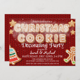 Invitación Navidades Cookie decorando Fiesta moderno