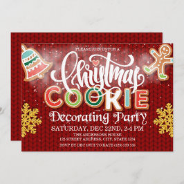 Invitación Navidades Cookie Decorando Fiesta Punto