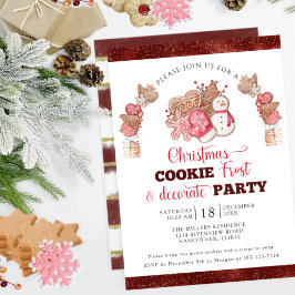 Invitación Navidades Cookie Frost y Decorado Fiesta