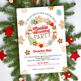 Invitación Navidades Cookie Niños Abandonan Fiesta