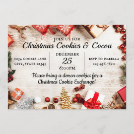 Invitación Navidades Cookies & Cocoa Winter