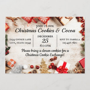 Invitación Navidades Cookies & Cocoa Winter