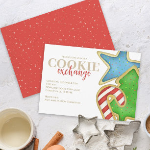 Invitación Navidades Cookies Whimsical Sweet Holiday Cute Div
