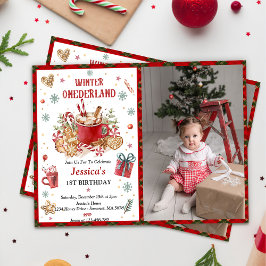 Invitación Navidades Cookies y Cocoa Winter Onederland