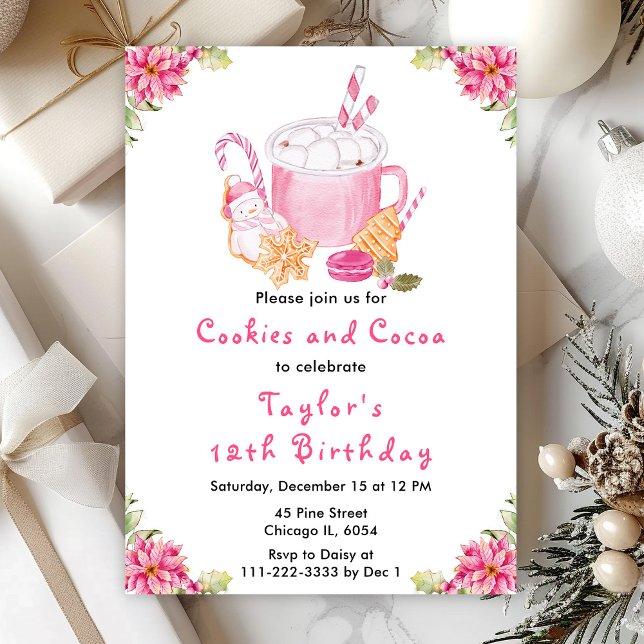 Invitación Navidades Cookies y el partido de cumpleaños del c (Subido por el creador)