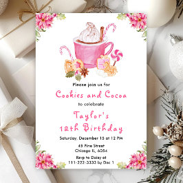 Invitación Navidades Cookies y el partido de cumpleaños del c