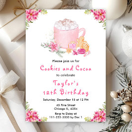 Invitación Navidades Cookies y el partido de cumpleaños del c