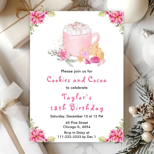 Invitación Navidades Cookies y el partido de cumpleaños del c (Subido por el creador)