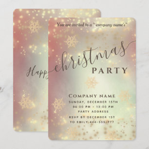 Invitación Navidades corporativos de lujo Invita