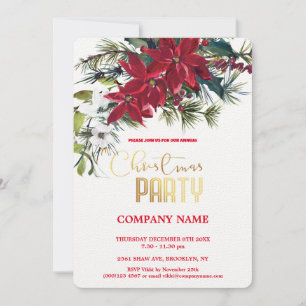 Invitación Navidades corporativos de Moda moderna acuarela