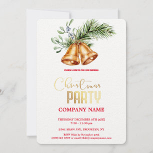 Invitación Navidades corporativos de Moda moderna acuarela