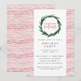 Invitación Navidades corporativos fiesta de Seasons saludo