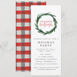 Invitación Navidades corporativos fiesta de Seasons saludo