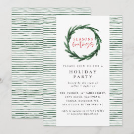 Invitación Navidades corporativos fiesta de Seasons saludo