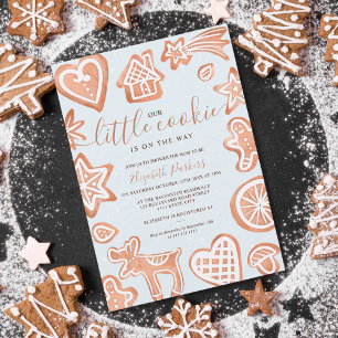 Invitación Navidades cortos de invierno pequeña galleta de be