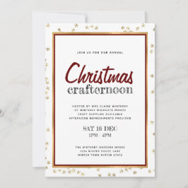 Invitación Navidades Crafternoon