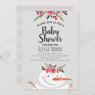 Invitación Navidades cutáneo de invierno en invierno