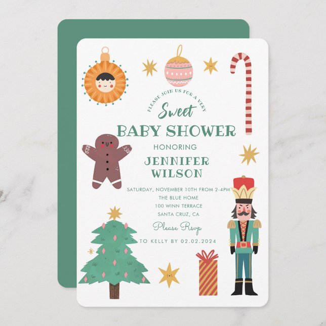 Invitación Navidades Cute Sweet Baby Baby Shower (Subido por el creador)