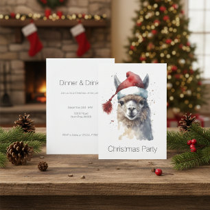 Invitación Navidades Cutos Alpaca, personalizado
