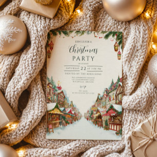 Invitación Navidades de aldeas de moda