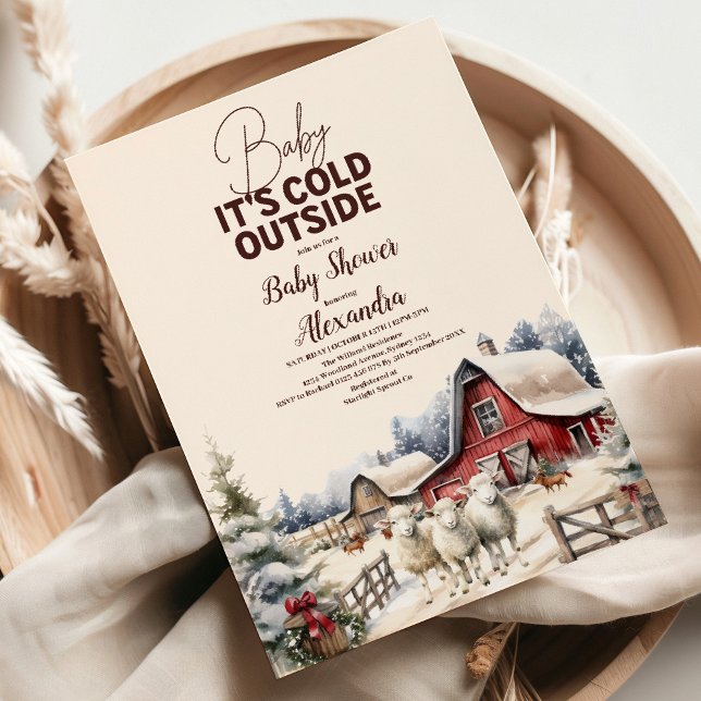 Invitación Navidades de Animales de la Granja de Invierno Bab (Subido por el creador)