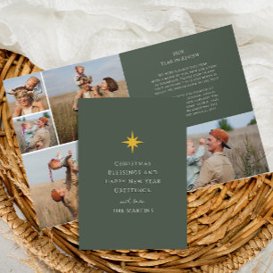 Invitación Navidades de Año Estrella en Collage de fotos de r
