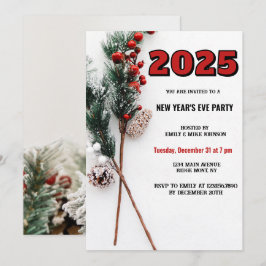 Invitación navidades de Año Nuevo 2025
