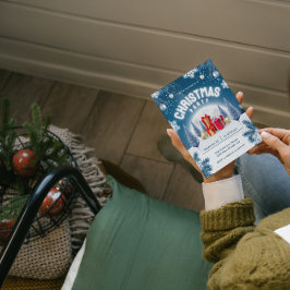 Invitación Navidades de árboles de Navidad